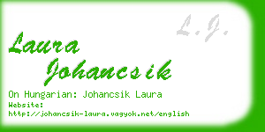 laura johancsik business card